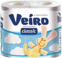 Туалетная бумага Viero Classic двухслойная, 4 шт